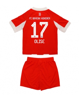 Bayern Munich Michael Olise #17 Maglia Gara Casa Repliche 2025-26 Bambino Maniche Corte